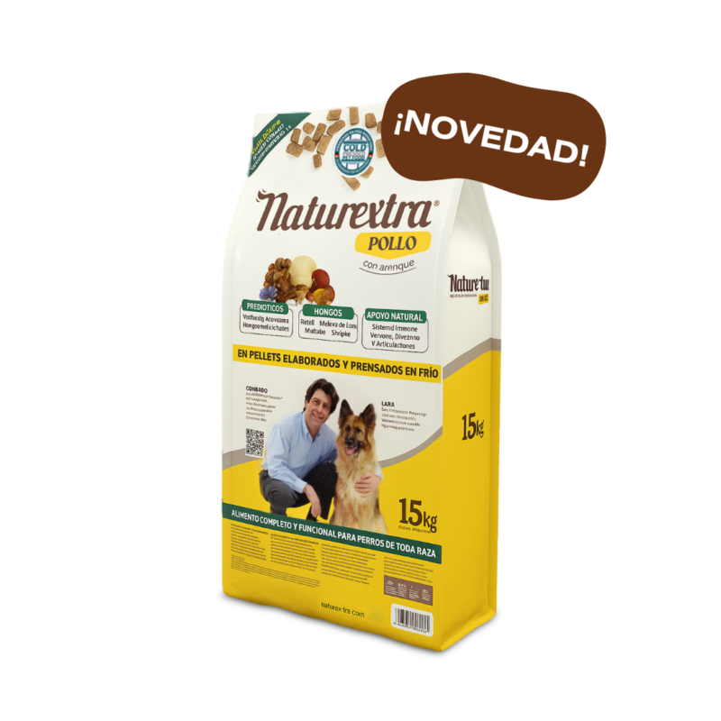 Naturextra de Pollo y Arenque con Hongos Medicinales.