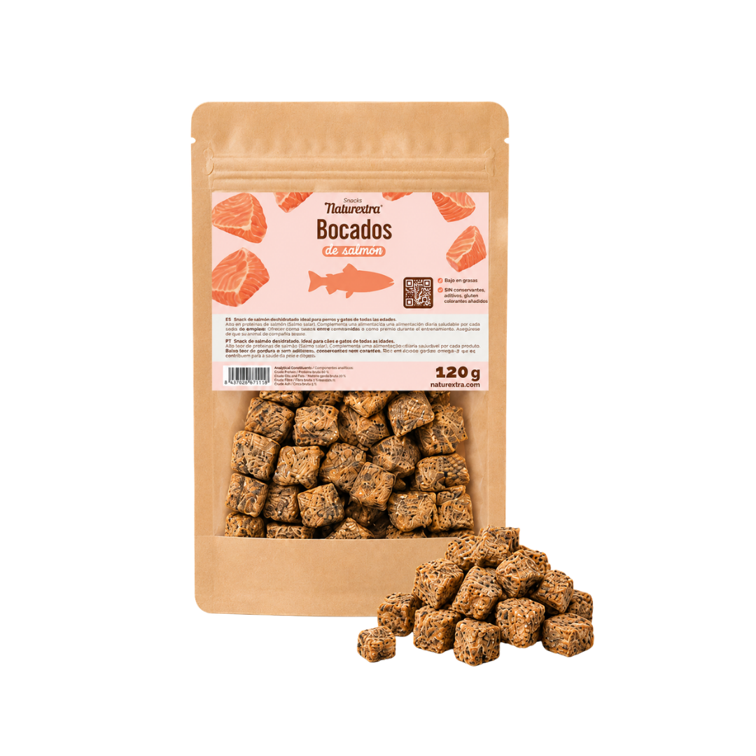 Bocados de Salmón Deshidratados para Perros y Gatos - Imagen 2
