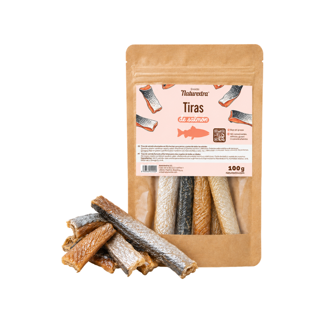 Tiras de Salmón Deshidratadas para Perros y Gatos - Imagen 2